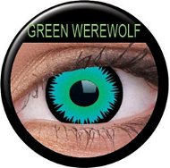 ColourVUE diopter Crazy Lens (2 lenses), colour: Green Werewolf - Contact Lenses