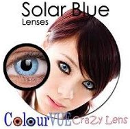 ColourVUE dioptria őrült Lens (2 lencse), színe: Solar Blue - Kontaktlencse