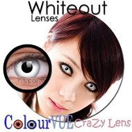ColourVUE dioptrické Crazy Lens (2 šošovky), farba: Whiteout, dioptrie: -4.50 - Kontaktné šošovky