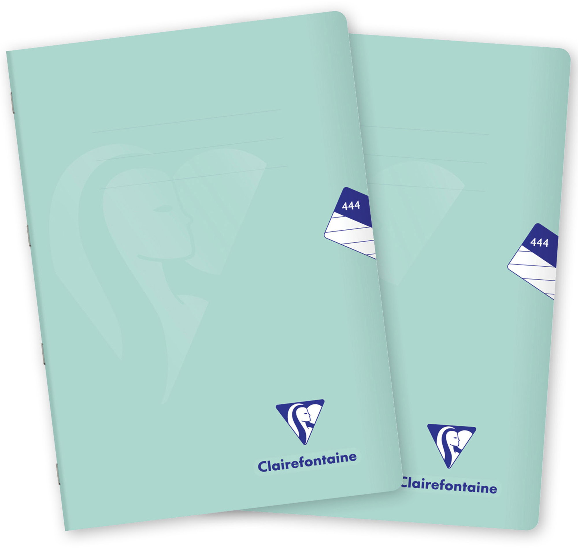 Clairefontaine Mimesys pastel PP, A4 "444" vonalas, 40 lap, menta - 2 db
