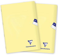 CLAIREFONTAINE Mimesys PP pastel A4"444" lined, 40 sheets, lemon - set of 2 - Exercise Book