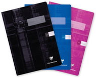 CLAIREFONTAINE Metric A4"445" square, 40 sheets - set of 3 (black, blue, pink) - Exercise Book