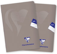 CLAIREFONTAINE Mimesys PP, A5"544" lined, 40 sheets, grey - set of 2 - Exercise Book