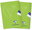 PP, A5"544" lined, 40 sheets, green - set of 2
