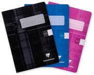 CLAIREFONTAINE Metric A5"545" square, 40 sheets - set of 3 (black, blue, pink) - Exercise Book