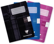 CLAIREFONTAINE Metric A6"644" lined, 40 sheets - set of 3 (black, blue, pink) - Exercise Book