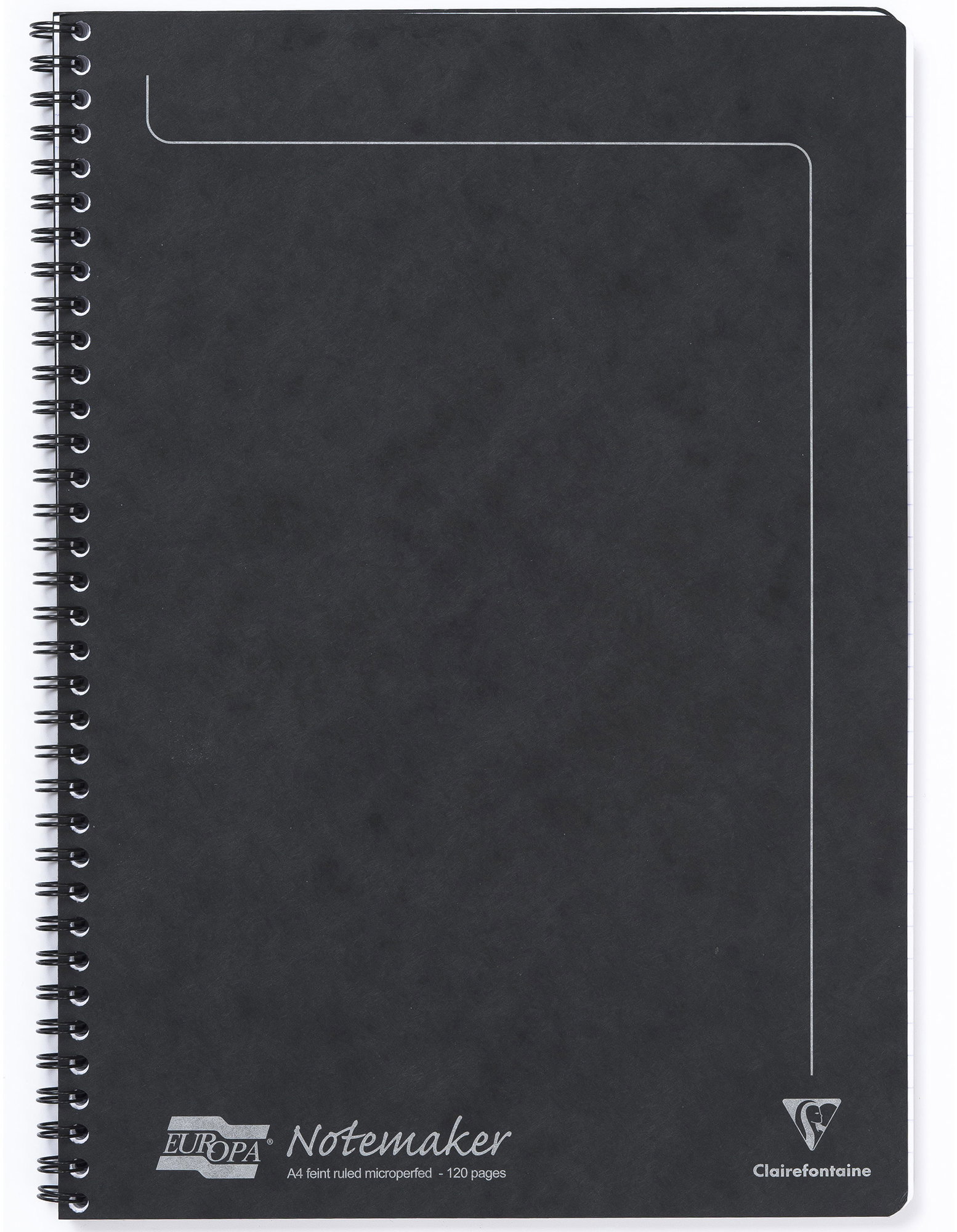 Clairefontaine Europa A4, vonalas, 60 lap, fekete