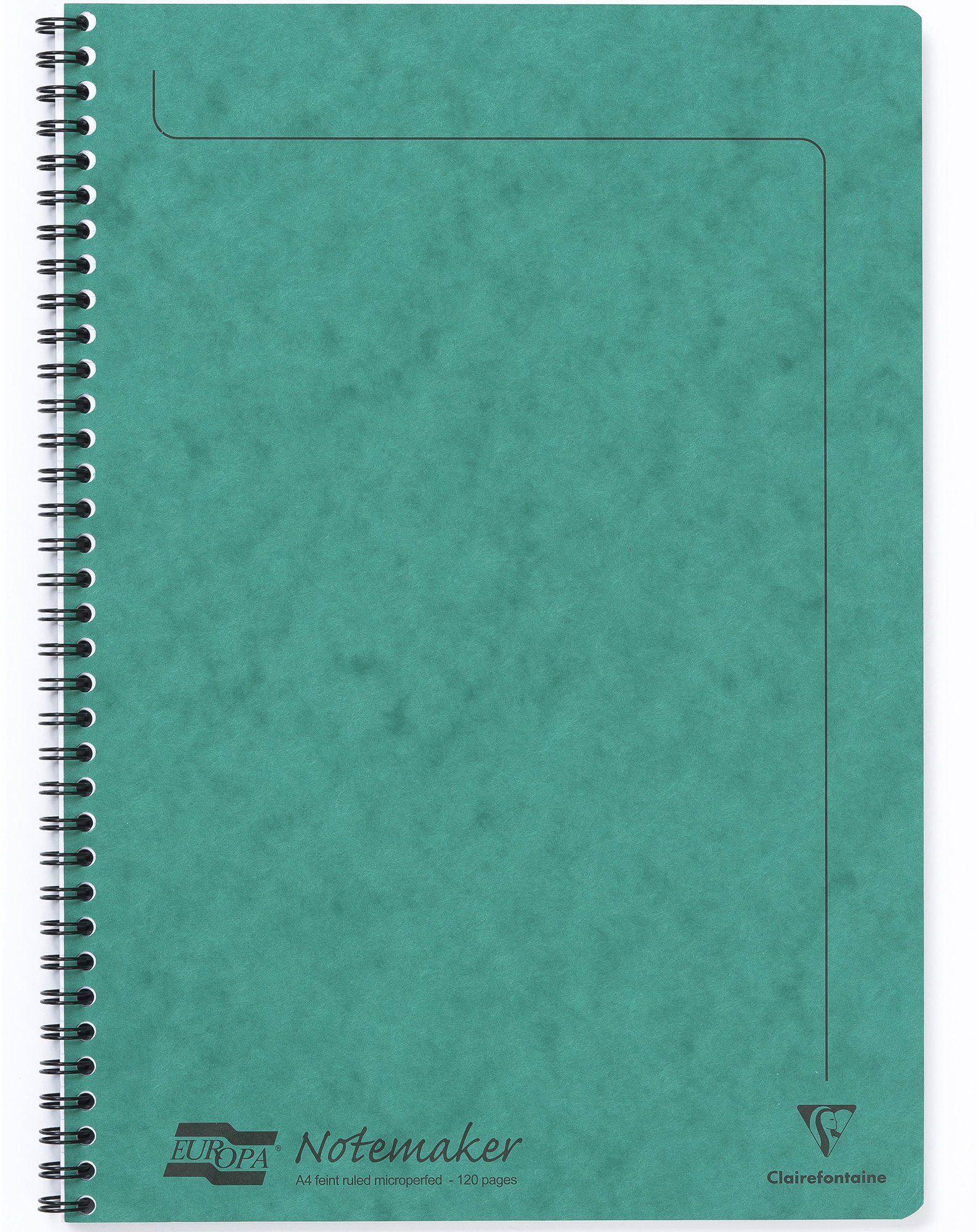 Clairefontaine Europa A4, vonalas, 60 lap, zöld