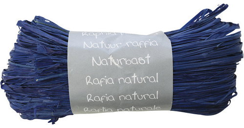CLAIREFONTAINE Rafie (kousky), přírodní, modrá, 50 g  - Ribbon - Main image