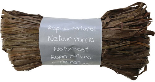 CLAIREFONTAINE Rafie (kousky), přírodní, hnědá, 50 g  - Ribbon - Main image
