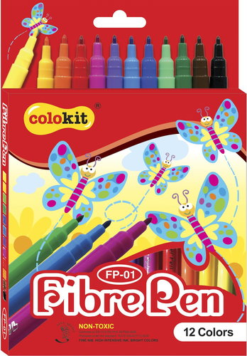 COLOKIT 12 Colours - Felt Tip Pens - Main image