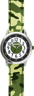 CLOCKODILE ARMY children's watch, luminous, boys, green with camouflage pattern - Children's Watch