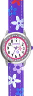 CLOCKODILE Children's watch with rhinestones and flowers, girl, purple - Children's Watch