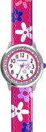 CLOCKODILE Children's watch with rhinestones and flowers, girl, pink - Children's Watch