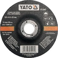 Yato Kotúč na kov 125 × 22 × 6,8 mm vypuklý brúsny INOX - Brúsny kotúč
