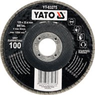 Yato Kotúč lamelový brúsny na kov 125 × 22,4 mm P60 - Lamelový kotúč