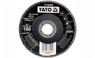 Yato Lamellar Corundum Wheel 125 x 22.2mm Convex Grinding P100 - Lamellar Disc