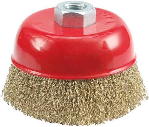 VOREL Drótkefe frontális 75 mm-es dróttal - Csiszolókefe - Fő fotó