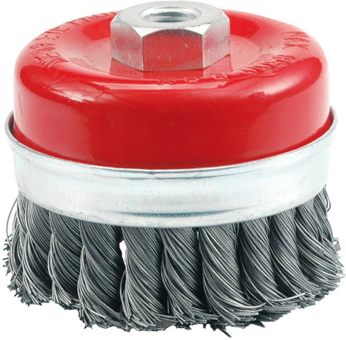 VOREL Wire brush frontal 80 mm braided - Sanding Brush - Main image