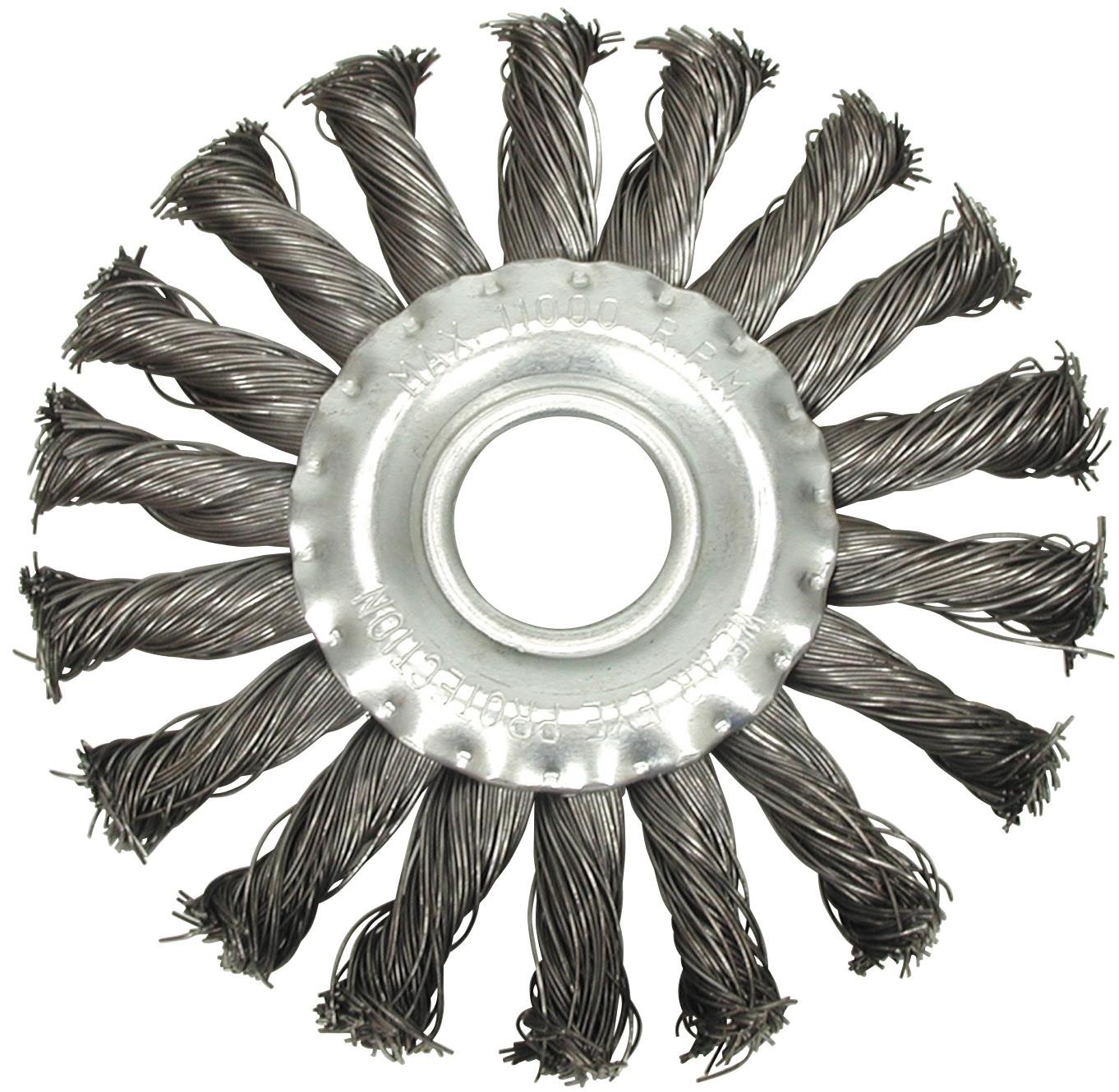VOREL Drótkefe oldal 115 mm-es fonott