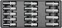 YATO Vložka do zásuvky – kľúče nástrčné hlboké 8 – 21 mm 14 ks - Organizér na náradie