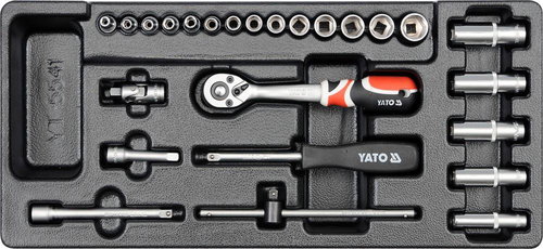 YATO Socket insert - socket wrenches 25pcs 3,5-14mm - Tool Organiser - Main image