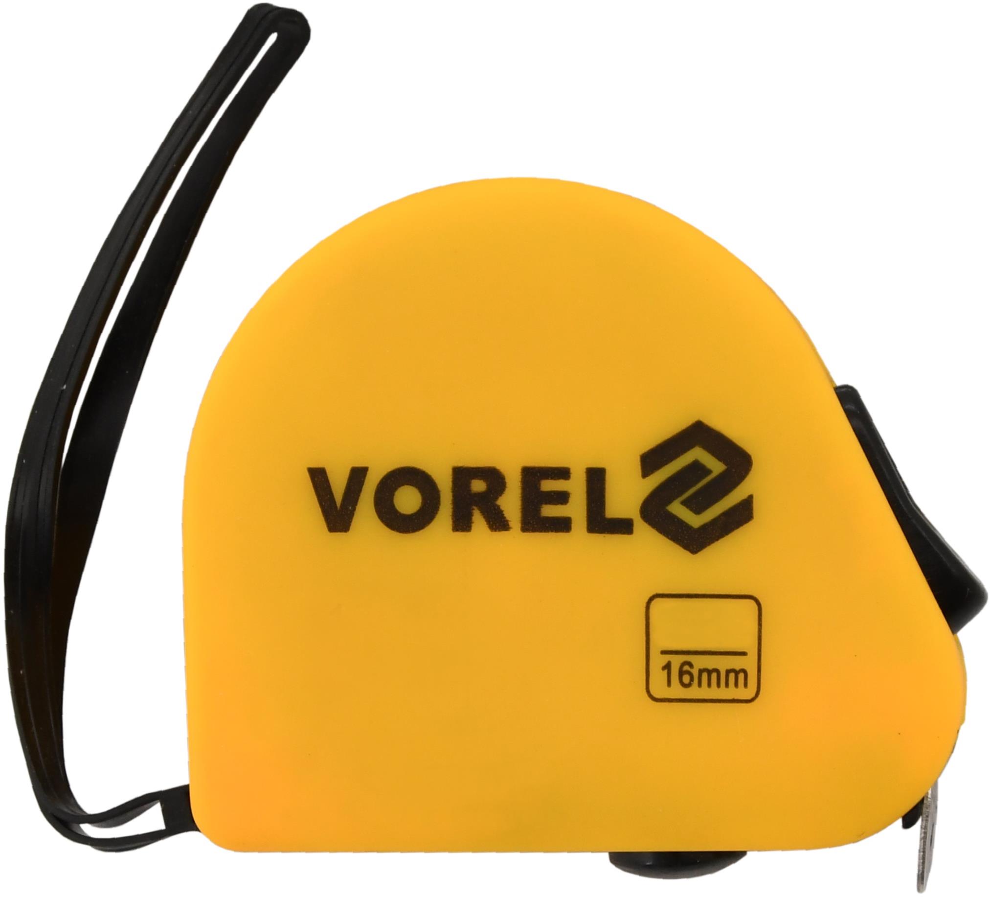 VOREL tekercselő szalag 5 m x 16 mm sárga
