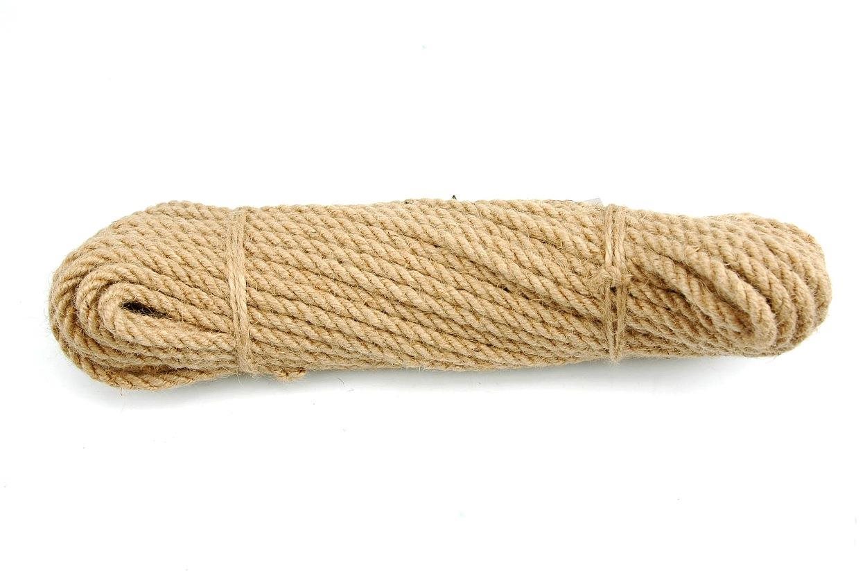 VOREL Csavart jutakötél 10 mm x 10 m