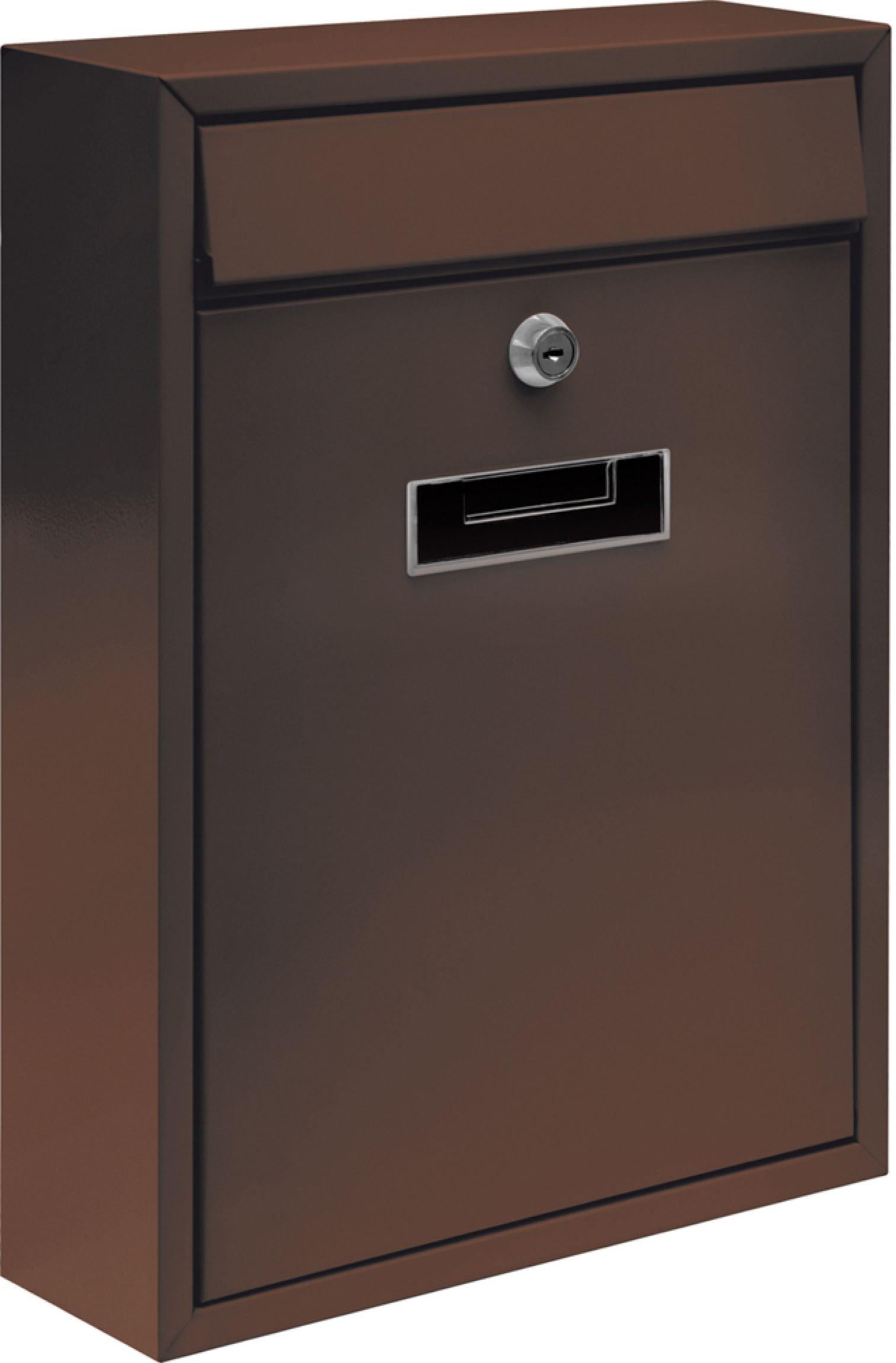 VOREL Postaláda, 360×260×80 mm, barna