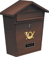 VOREL Poštová schránka so strieškou 380 × 320 × 105 mm hnedá - Poštová schránka