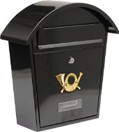 VOREL Poštovní schránka se stříškou oblou 380x320x105mm černá - Poštovní schránka
