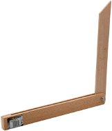 VOREL Úhelník 400 mm nastavitelný dřevěný - Úhelník