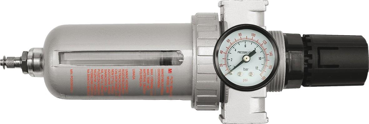 VOREL Légnyomás-szabályozó 1/2", 0-1MPa, szűrővel