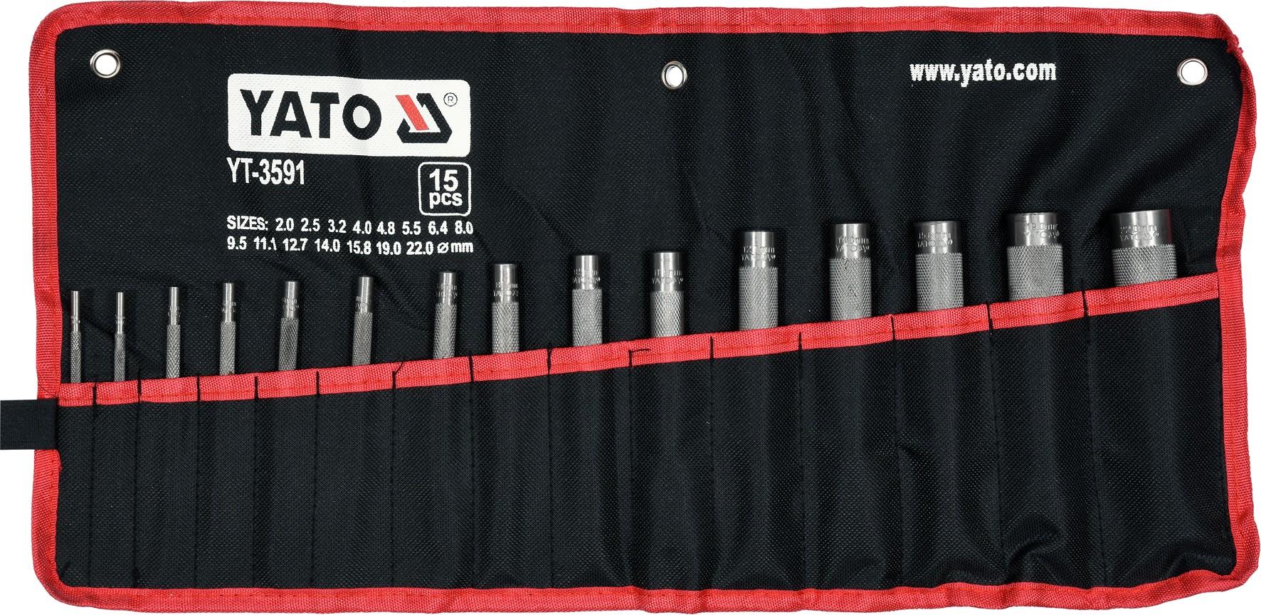 YATO bőr lyukasztó készlet 15 db