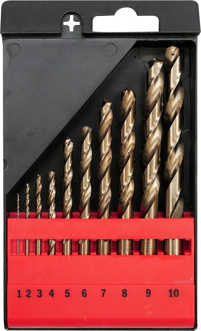 YATO Fém fúrókészlet 10db HSS-COBALT 1-10mm
