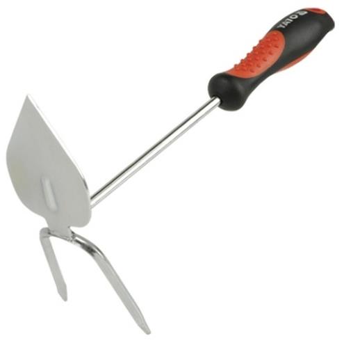 YATO kézi kapa + kultivátor nyéllel 320 mm krómozott
