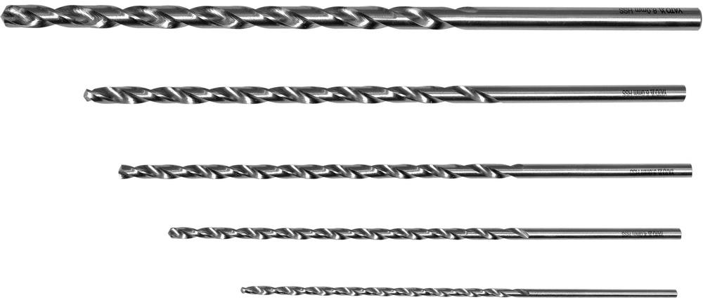 YATO hosszú fémfúrószár készlet, 5 db, 3-8 mm