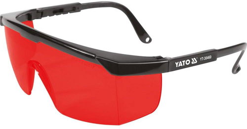 Yato Goggles for laser work, red - Safety Goggles - Main image
