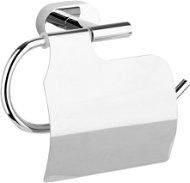 Toilet Paper Holder with Cover Oval Chrome - Toilet paper holder