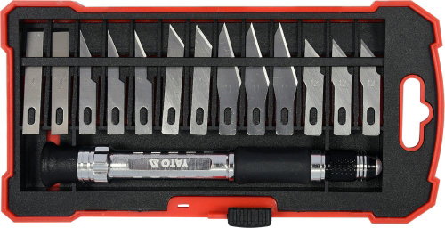 YATO Precision Craft Knife Set, 14 pcs, YT-75140 Main image YATO Precision Craft Knife Set, 14 pcs, YT-75140 - Knife Set - Main image