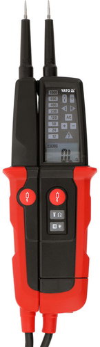 YATO Two-Pole Voltage Tester 6–1000V, LCD, RCD Test YT-28330 - Voltage Tester - Main image