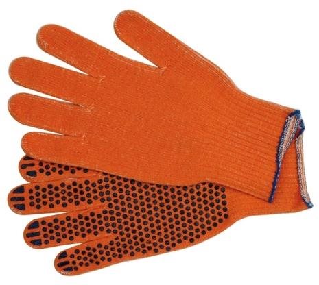 VOREL Rukavice pracovní bavlněné červené - Work Gloves - Main image