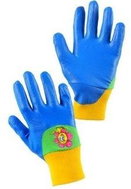 CXS rukavice DRAGO, dětské, máčené v nitrilu, modré - Work Gloves