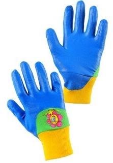 CXS rukavice DRAGO, dětské, máčené v nitrilu, modré - Work Gloves - Main image