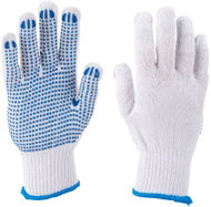 EXTOL CRAFT Rukavice bavlněné s PVC terčíky na dlani - Work Gloves