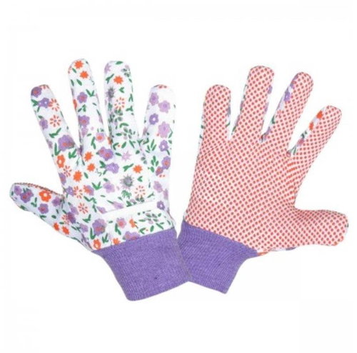 LAHTI PRO Rukavice tečkované L240507P, fialové - Work Gloves - Main image