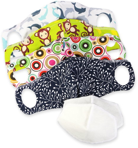 Komfortní rouška s drátkem 4 ks L+nano filtr 2 ks - Surgical Mask - Main image