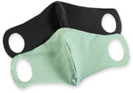 Komfortní rouška s drátkem černá, mint 2 ks - Surgical Mask