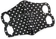 Komfortní rouška s drátkem černá (bílý puntík) 2 ks - Surgical Mask