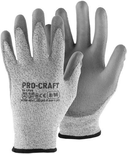 Procraft Pracovní rukavice polyuretanové odolné proti proříznutí, GL-CPU9 - Work Gloves - Main image